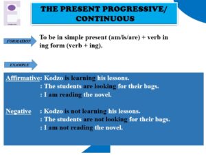 Tenses in English - Present Continuous - Present progressive